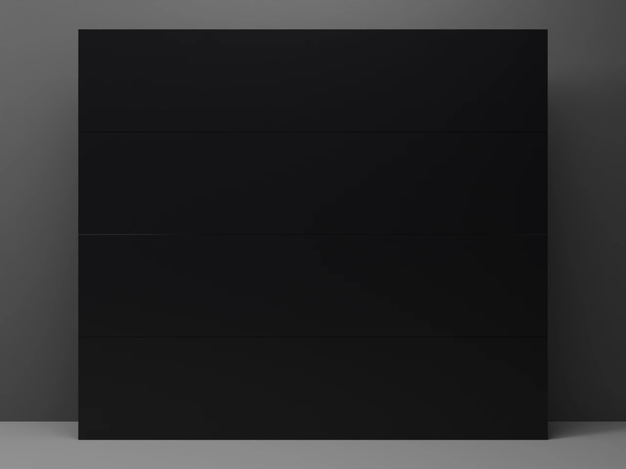 Concord by Modern Decor - Steel Garage Door (R-10/R-17, Colors Match Steel Entry Doors) — R-10.25 · 8' x 7' · Black - Erkado · None (Flush)