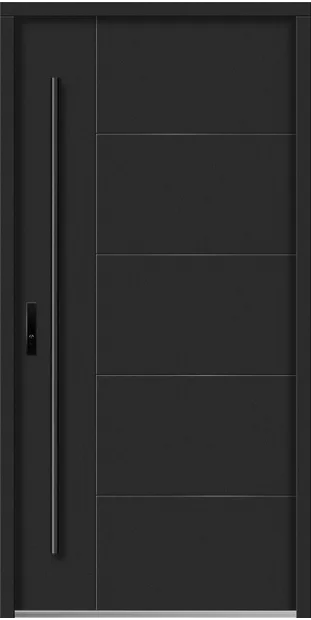 Kella, Black, OP pull bar · Door only