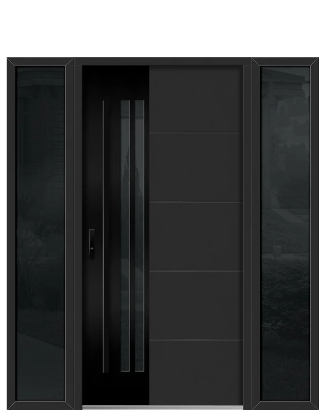 Leimen 5 in Black, two 16" sidelights (the configurator's art)