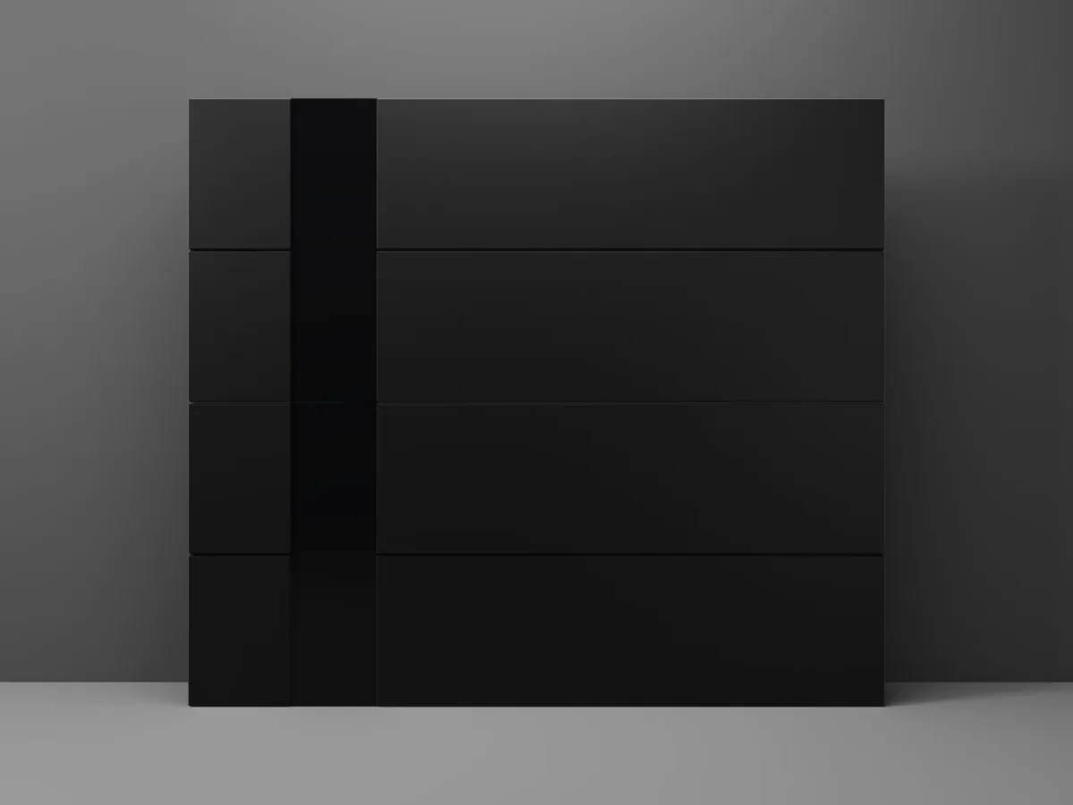 Meridian by Modern Decor - Vertical Glass Aluminum Composite (ACM) Garage Door