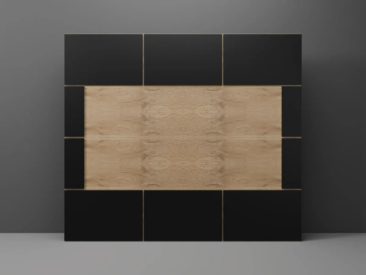 Duet by Modern Decor - Aluminum Composite (ACM) and Woodgrain Steel Garage Door