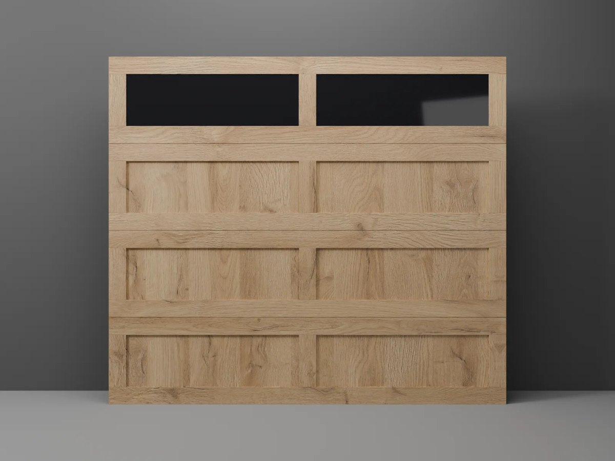 Quadra by Modern Decor - Traditional Steel Garage Door (Colors Match Entry Doors)