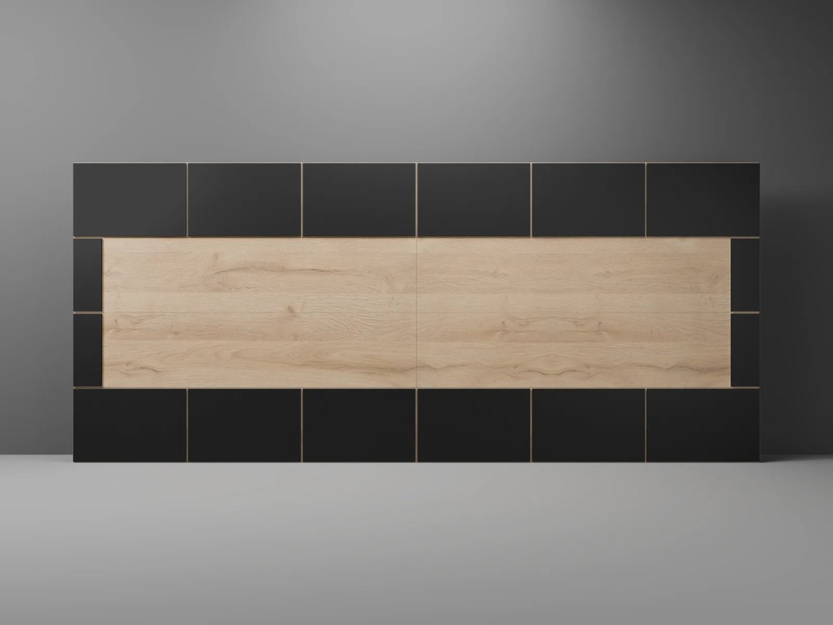 Duet by Modern Decor - Aluminum Composite (ACM) and Woodgrain Steel Garage Door